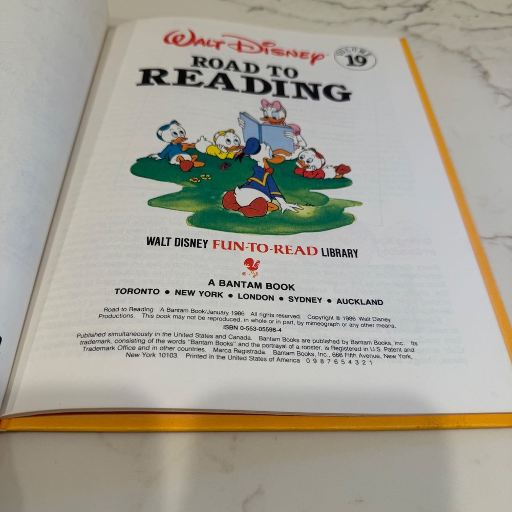 Walt Disney Fun-ToRead Library Vol 19 Road to Reading Parents Guide 1986 Vintage - Picture 2 of 6